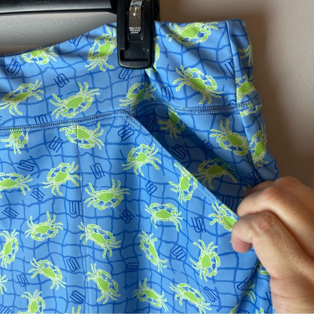 Southwind Apparel Skort Blue Crab Sea Beach Print XL - Picture 4 of 11